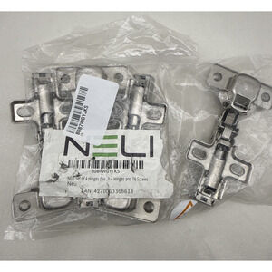NELI 4-Set of Hinges (New) with Soft Close for Besta NELI 4er-Set *READ...